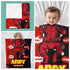 Personalized Baby Superhero Blanket – Custom Name & Birthdate | Funny Red Hero Style